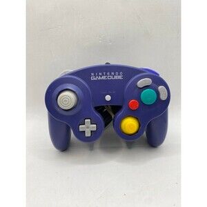 Official Nintendo Gamecube Indigo Purple Controller TESTED Smash bros essential